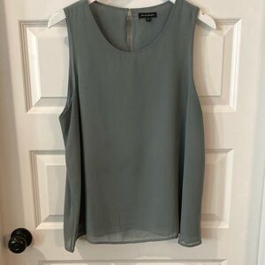 Pleione Sage Green Sleeveless Blouse